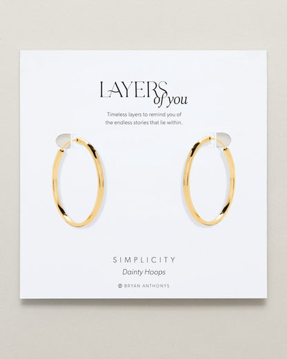 Simplicity Dainty Hoop Earrings