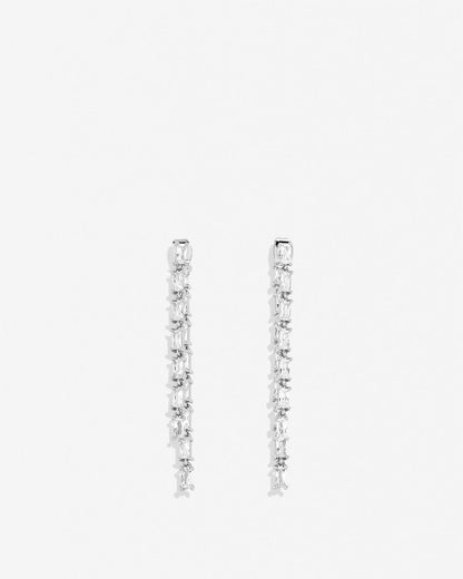 By My Side Baguette Chandelier Earrings