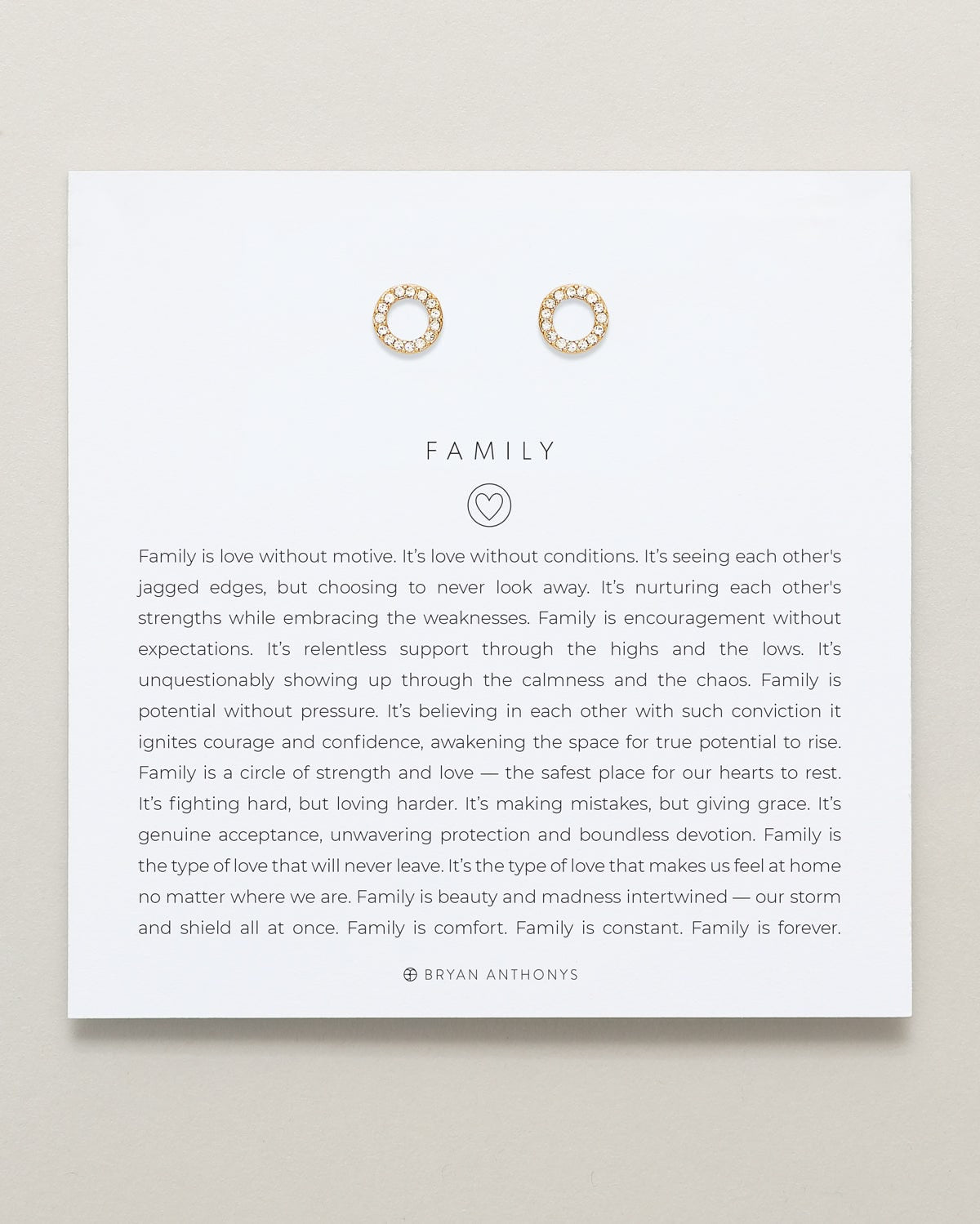 Family Stud Earrings