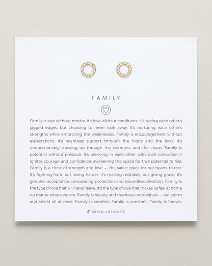 Family Stud Earrings