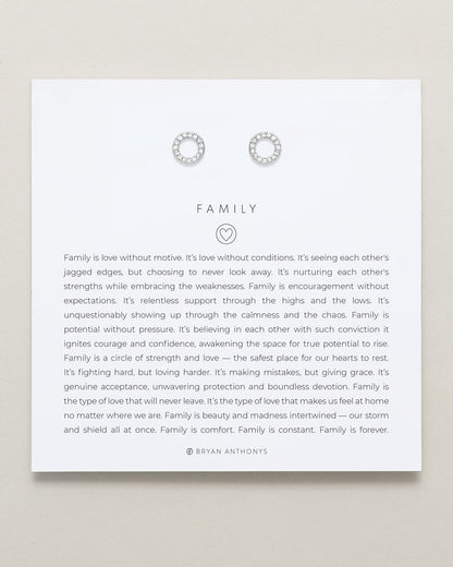 Family Stud Earrings