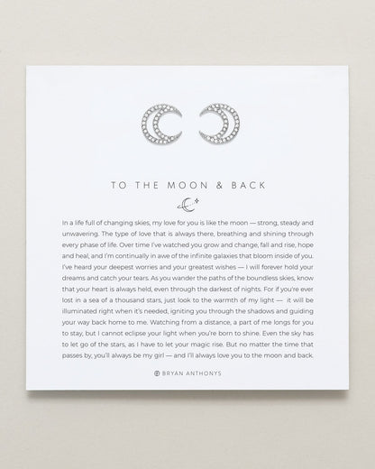 To the Moon and Back Stud Earrings