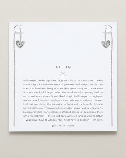 All In Threader Earrings