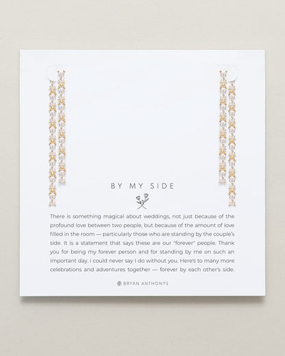 By My Side Baguette Chandelier Earrings