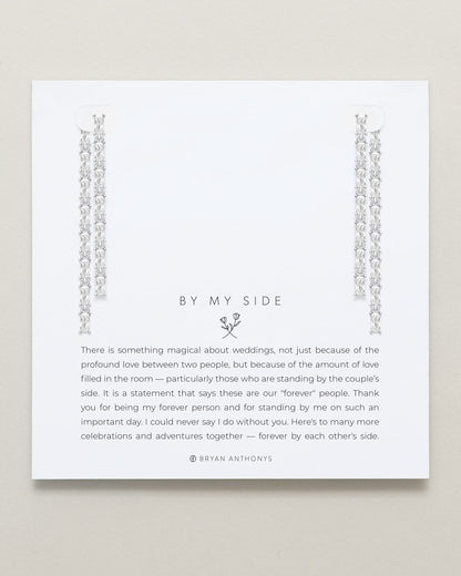 By My Side Baguette Chandelier Earrings