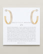 Beautifully Broken Baguette Maxi Hoop Earrings