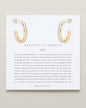Beautifully Broken Baguette Midi Hoop Earrings