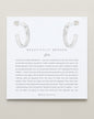 Beautifully Broken Baguette Midi Hoop Earrings
