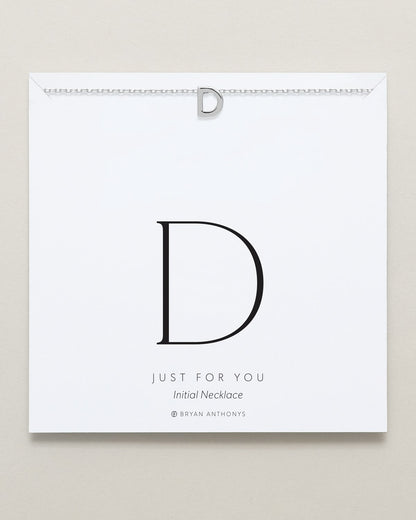 Just For You Initial Necklace — D