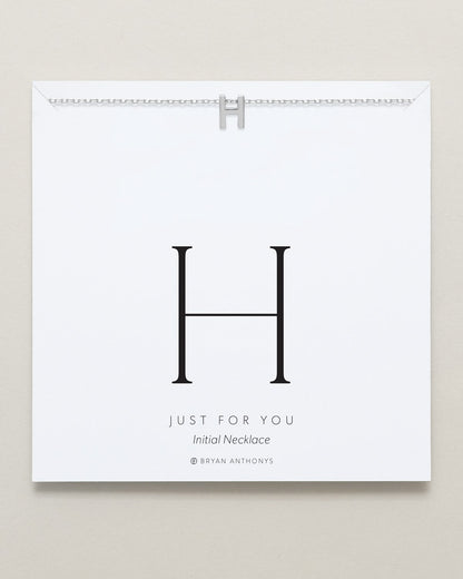 Just For You Initial Necklace — H