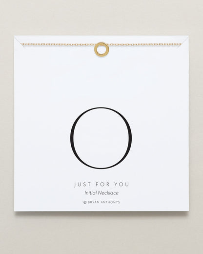 Just For You Initial Necklace — O