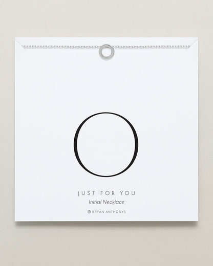 Just For You Initial Necklace — O