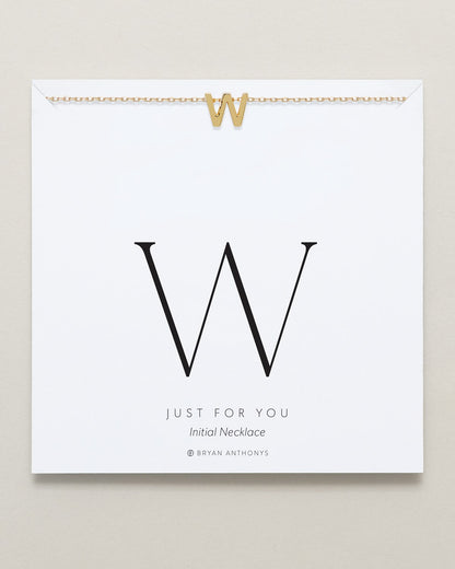 Just For You Initial Necklace — W