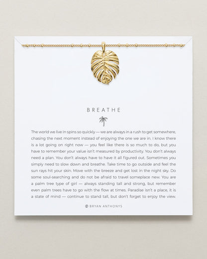 Breathe Pendant Necklace