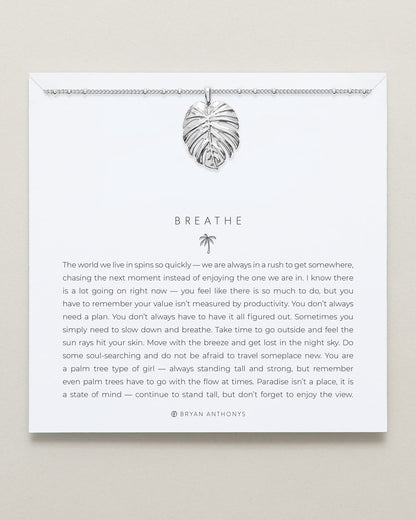 Breathe Pendant Necklace