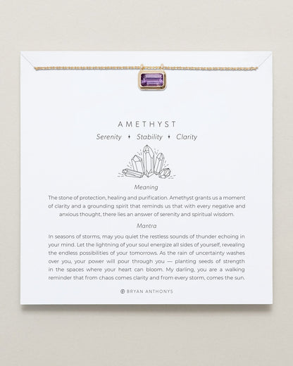 Healing Stone Necklace Amethyst