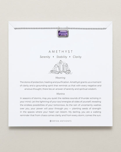 Healing Stone Necklace Amethyst