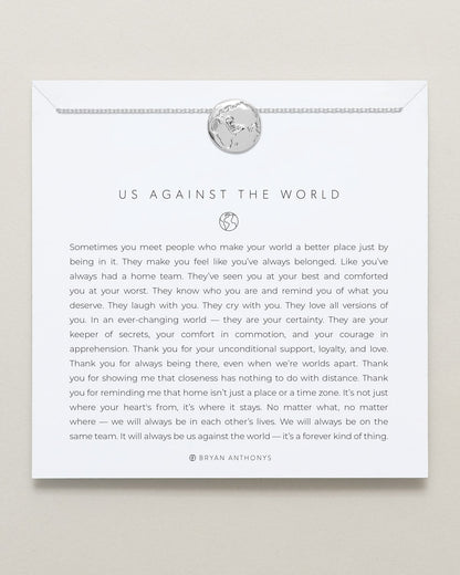 Us Against The World Icon Necklace