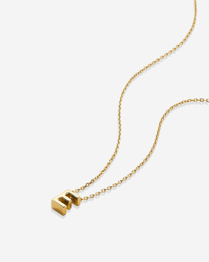 Just For You Initial Necklace — E