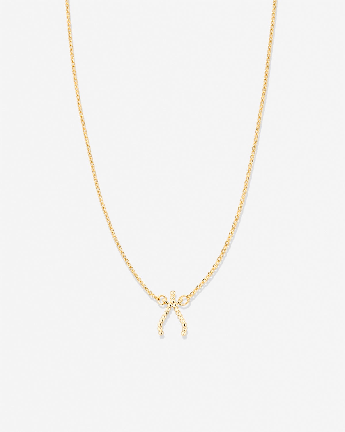 Just For Luck Wishbone Necklace