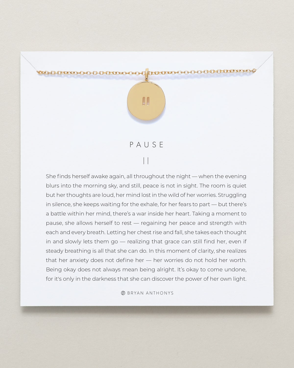 Pause Necklace