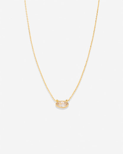Radiance Marquise Solitaire Necklace