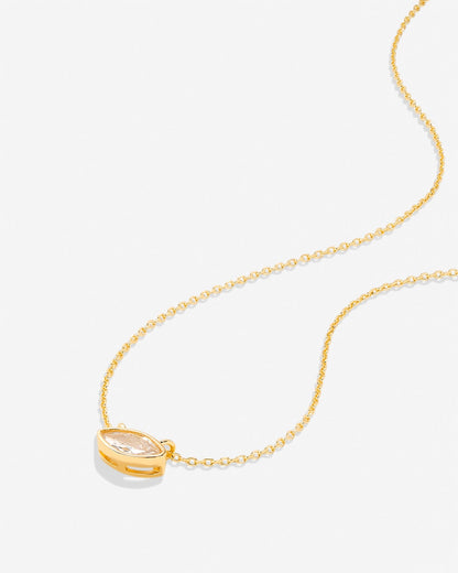 Radiance Marquise Solitaire Necklace