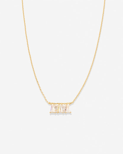 Radiance Baguette Dainty Necklace