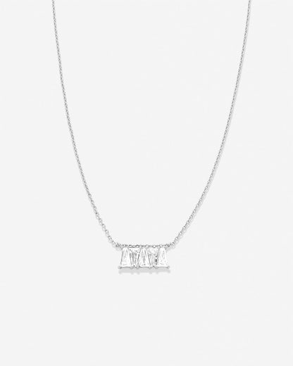 Mom Baguette Dainty Necklace