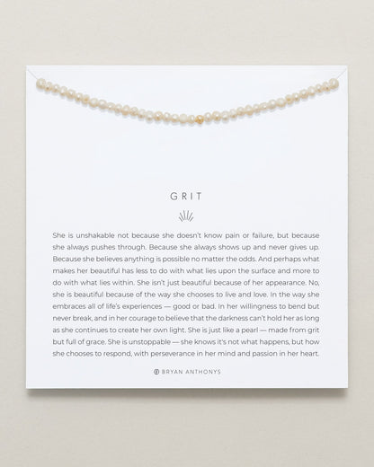 Grit Seed Pearl Necklace