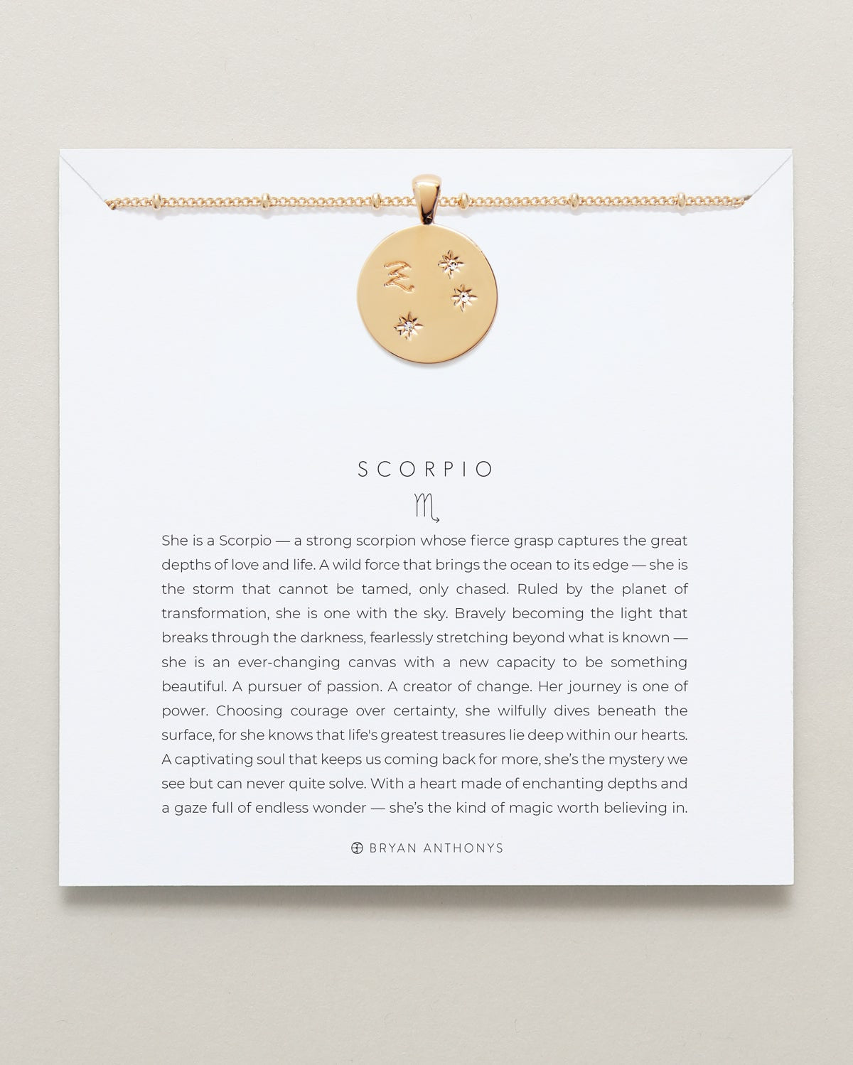 Scorpio — Zodiac Necklace