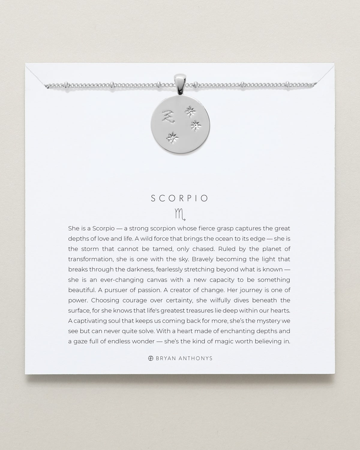 Scorpio — Zodiac Necklace