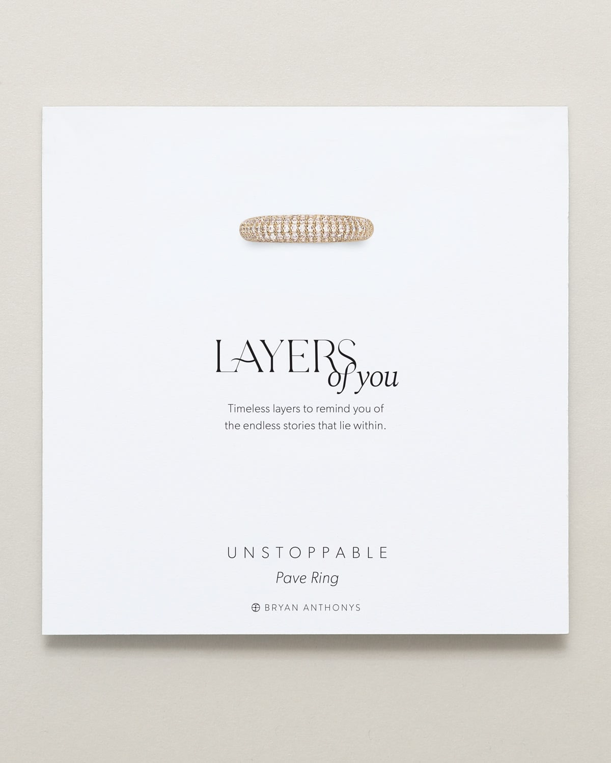 Unstoppable Pave Ring