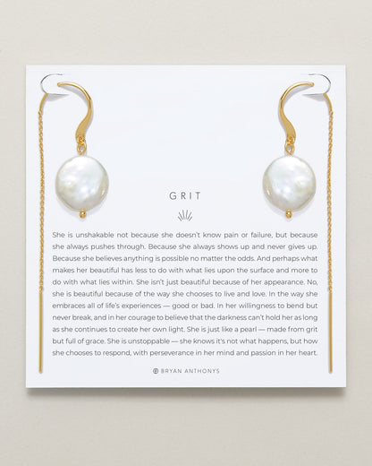 Grit Threader Earrings