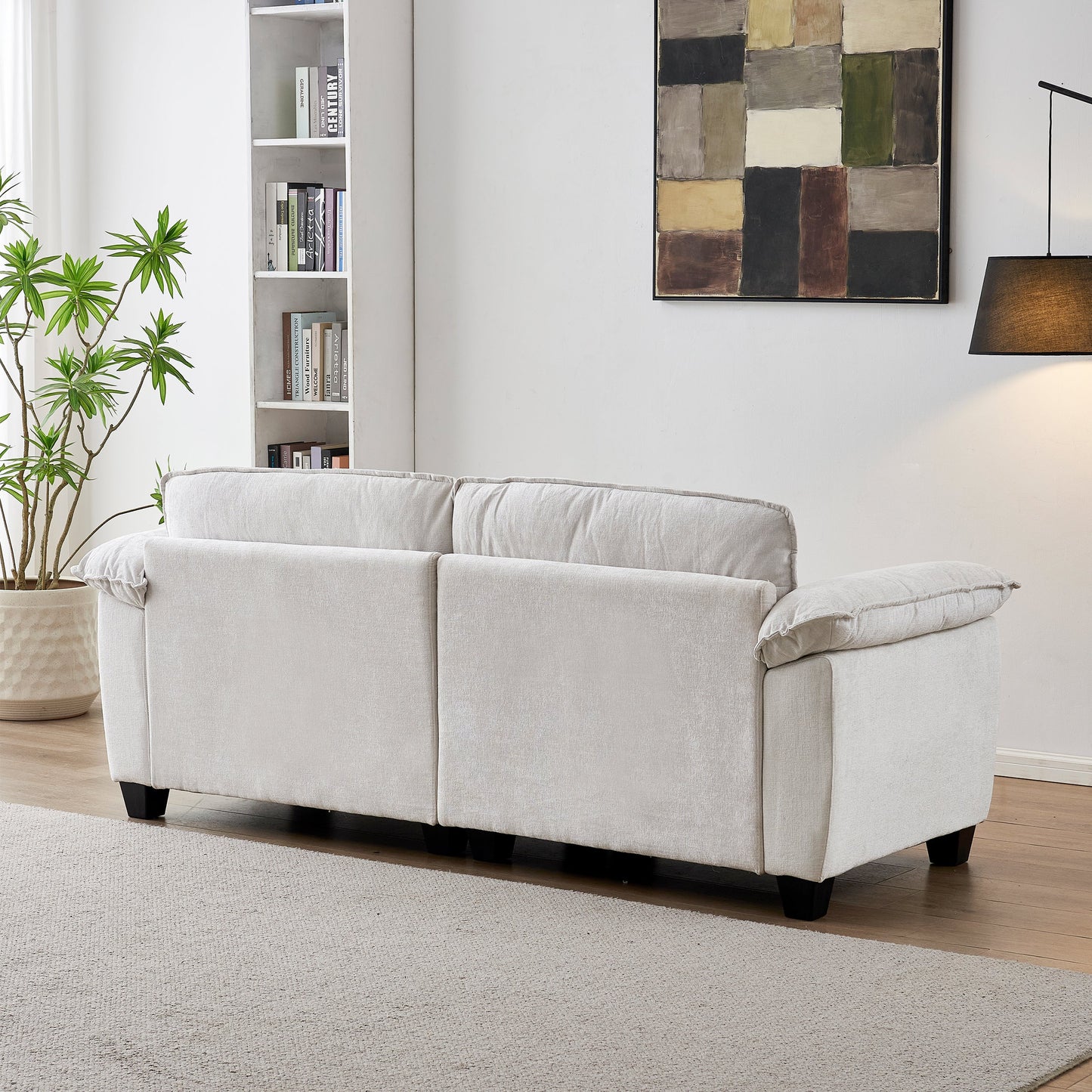 Luxury Chenille Upholstered Loveseat Couch