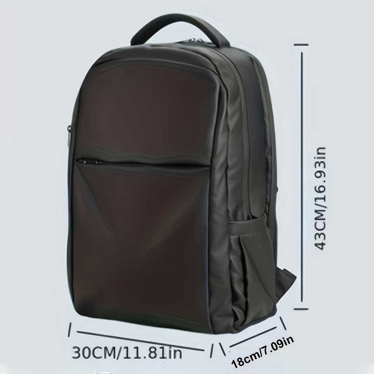 Black Technology Ice Cooling Backpack With USB Powerful Airflow Circulation For 18L Large Capacity Travel Commute Business Trip Men's Essential Breathable Mesh Anti-Sweat Multi-Compartment Storage