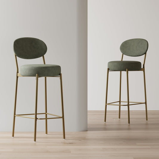 29'' H Upholstered Bar Stools Set of 2