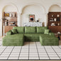 107" Cloud Sectional Sofa with 1 Ottoman