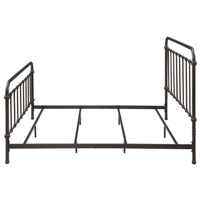 Livingston Metal Eastern King Open Frame Bed Dark Bronze