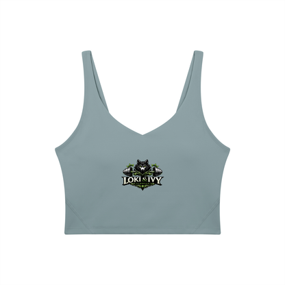 Loki & Ivy Women's V-Neck Yoga Sports Bra