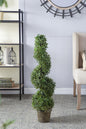 7.5x7.5x35" 3 Foot Tall Artificial Spiral Boxwood Tree