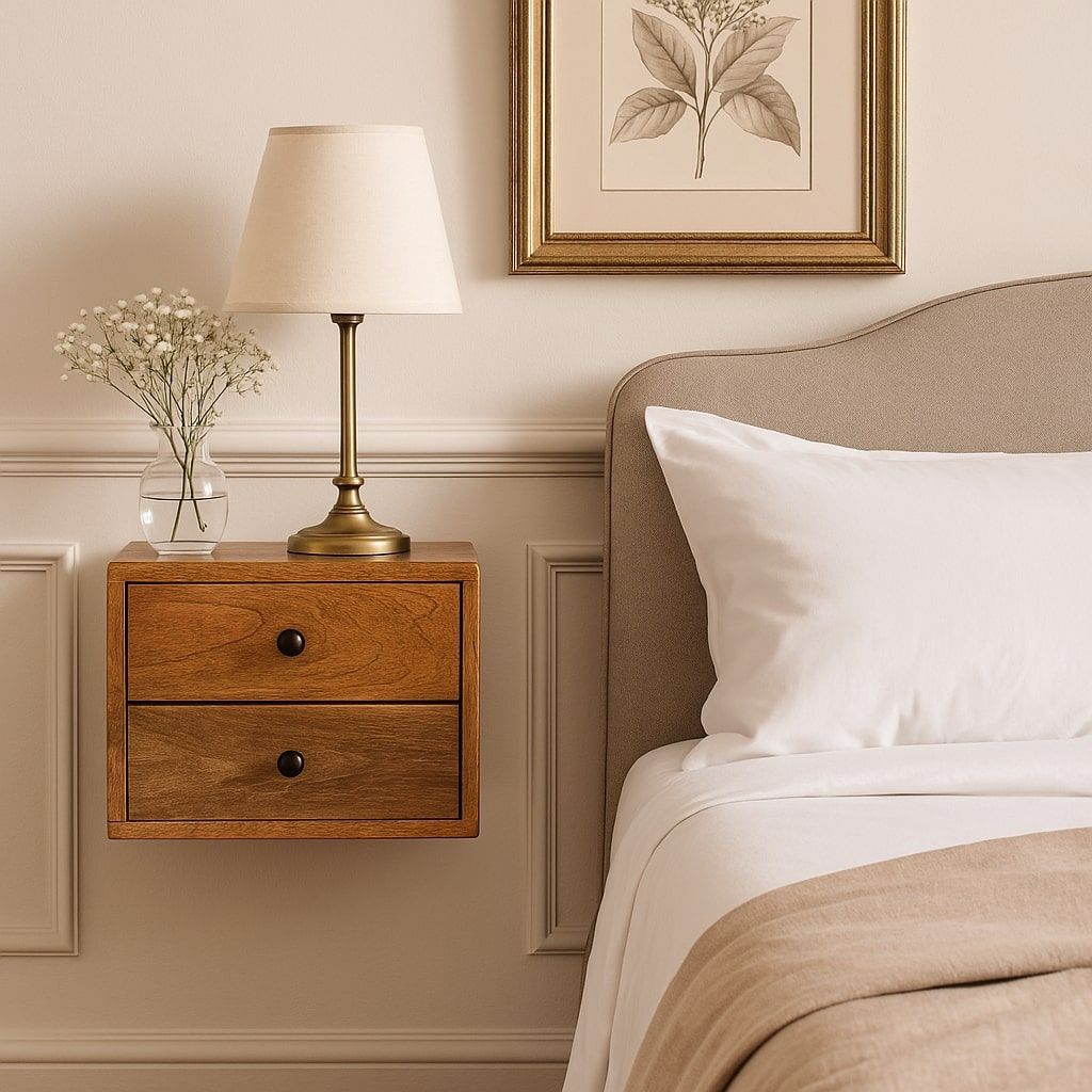 Solis - 1 Drawer Wall Mounted Nightstand