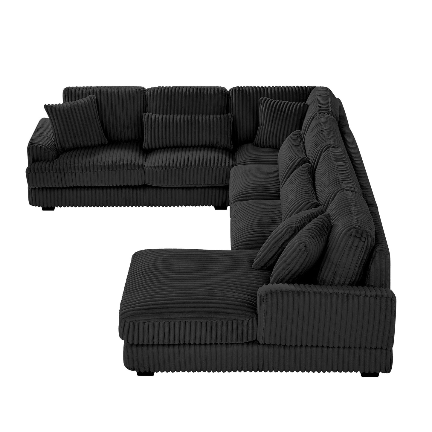 Oversized Sectional Sofa U - Shaped Sofa Couch Modern Sofa Upholstered In Soft With A Chaise Lounge For Living Room