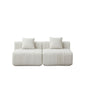 Modular Sectional Sofa With 2 Pillows, Symmetrical Design