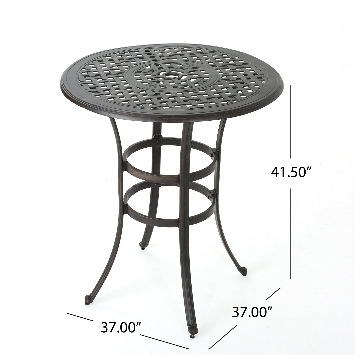 Cast Aluminium Bar Table