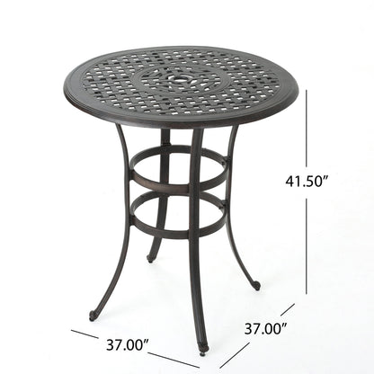 Cast Aluminium Bar Table