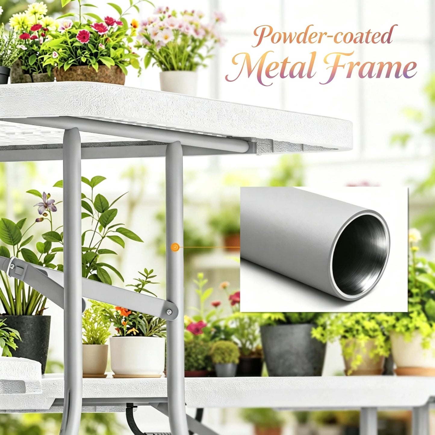 Foldable Picnic Table and Chairs, Portable Camping Table and Chairs, Outdoor Camping Furniture Set