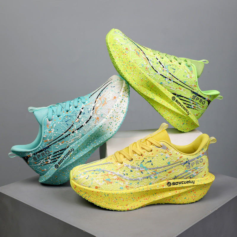 Marathon Running Carbon-Plate Noctilucent Fashion Sneakers
