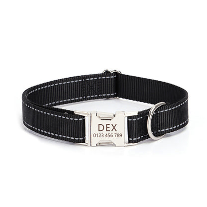 Nylon Reflective String Dog Collar