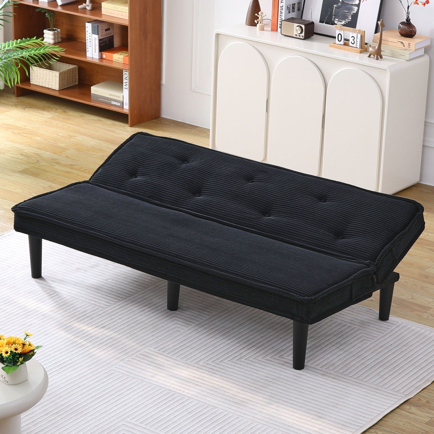 Versatile Sofa Bed With Solid Wood Frame